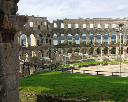 The Pula Colosseum, the 6th largest in the world. erected during the reign of Vespasian